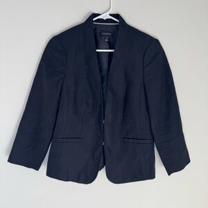 Talbots Charcoal Black Blazer Sz 4